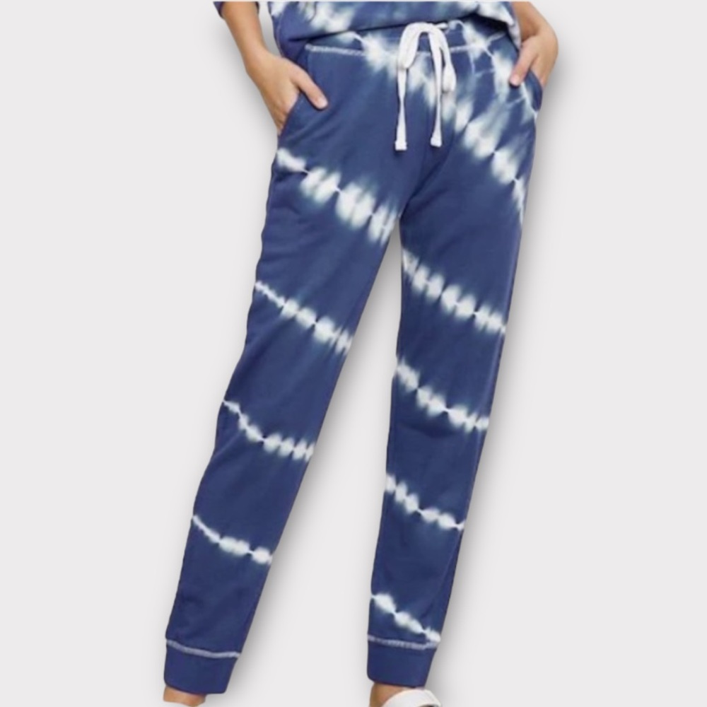 Rails Women’s Oakland Joggers Sweatpants XS Sapphire Tie Dye Athleisure NWT